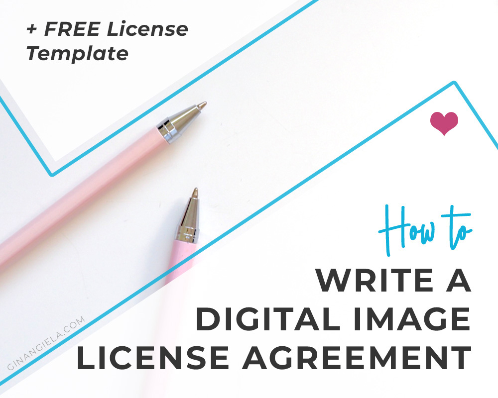 How to write a digital image license agreement