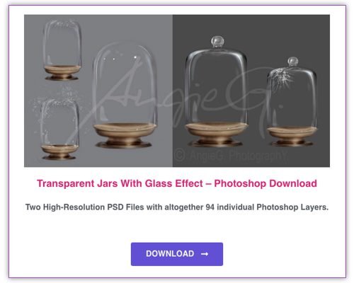 Transparent Jars With Glass Effect – Photoshop Download | PSD Files
