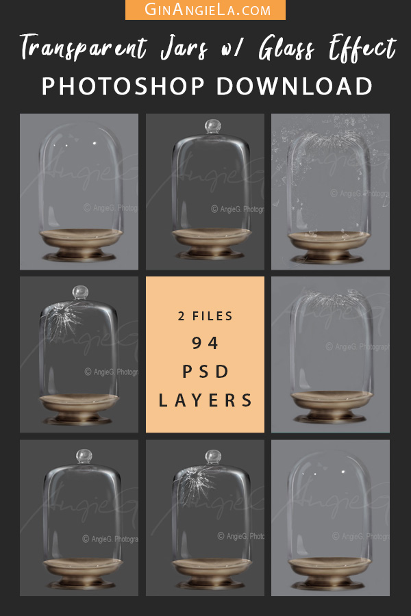 Transparent Jars With Glass Effect – Photoshop Download