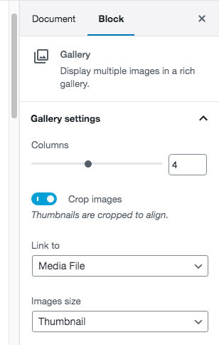 Customizing your Gutenberg portfolio gallery.