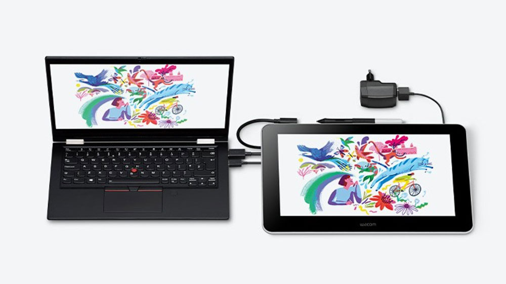 Wacom One drawing tablet with screen