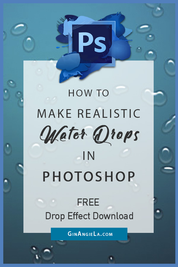 How To Make A Realistic Water Drop In Photoshop – (FREE Download!)