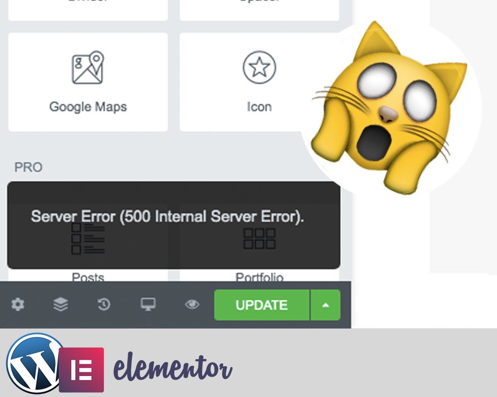 Elementor 500 internal server error