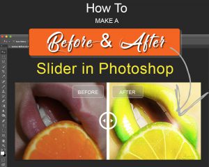 How to make a before and after slider in Photoshop