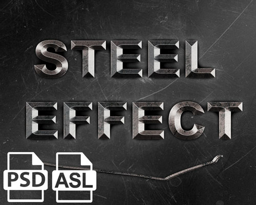 Photoshop steel effect free download