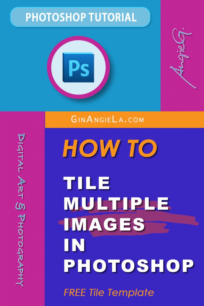 How To Tile Multiple Images In Photoshop – (FREE Tile Template!)