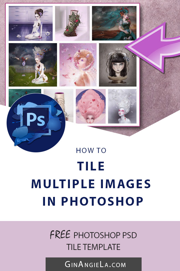 How To Tile Multiple Images In Photoshop – (FREE Tile Template!)