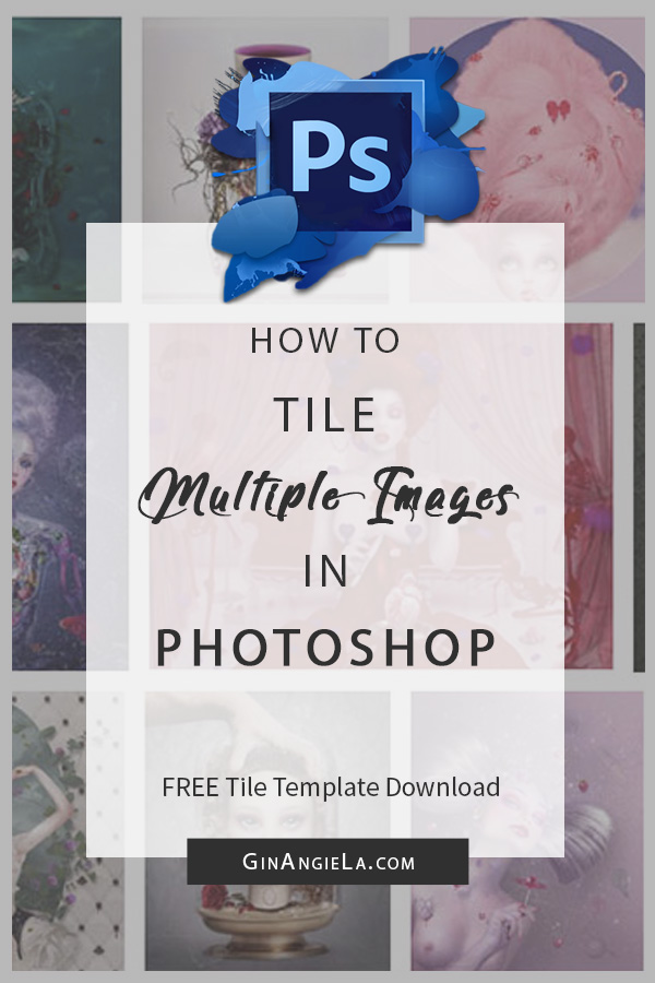 How To Tile Multiple Images In Photoshop – (FREE Tile Template!)