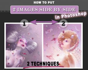 How to put two images side by side in Photoshop