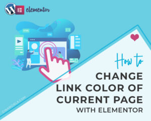 WordPress change link color current page