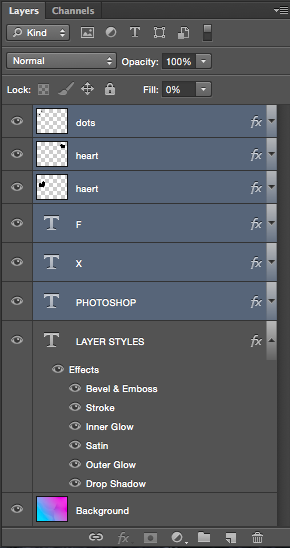 How do you use layer styles in Photoshop?