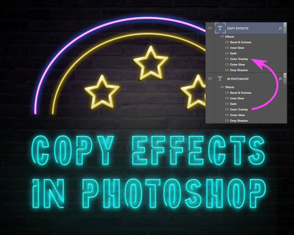 How To Copy Effects From One Layer To Another In Photoshop