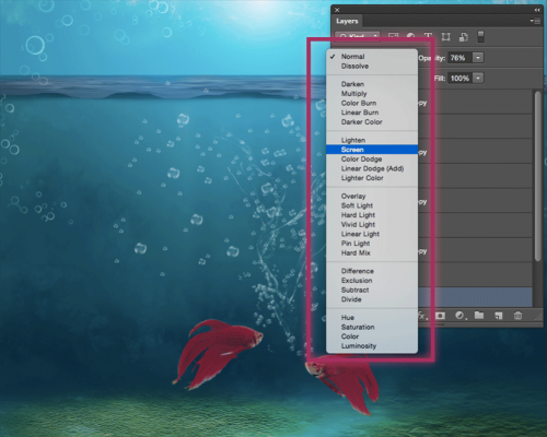 How To Add Blending Options To Multiple Layers In Photoshop