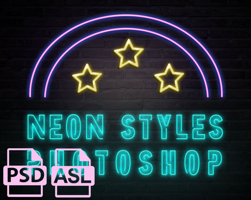 Photoshop neon styles