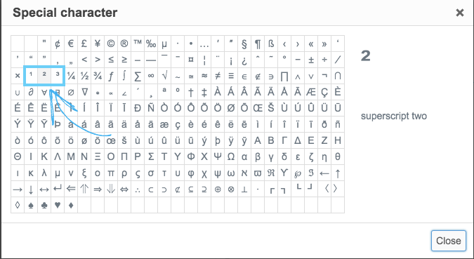 Special Characters for superscript in Elementor