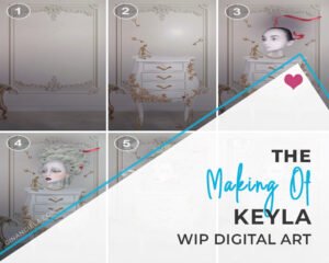 WiP Digital Art: The Making Of Keyla