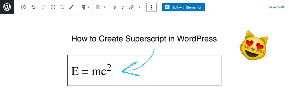 you've just learned how to create superscript in WordPress