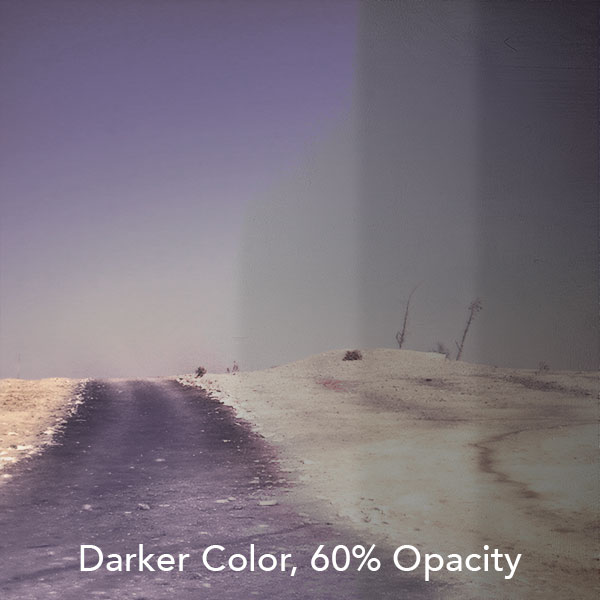 Darker Color, 60% Opacity – 100% Fill