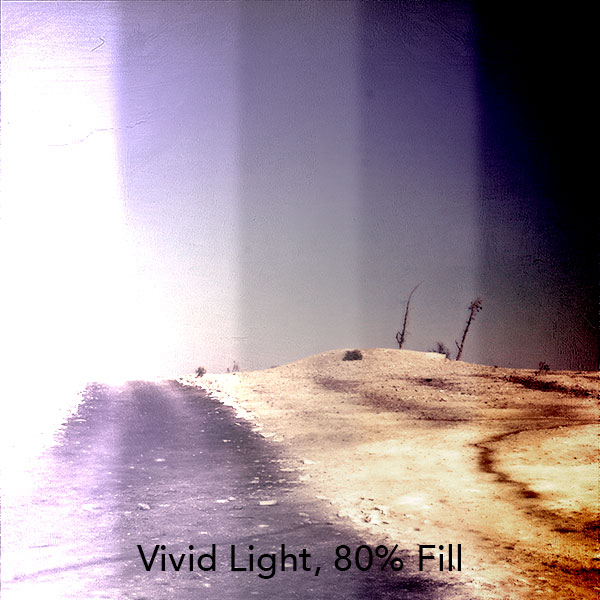 Vivid Light, 100% Opacity – 80% Fill