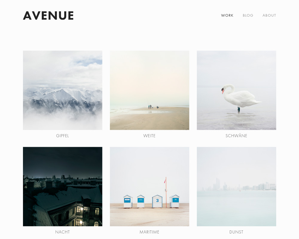 Avenue Squarespace template