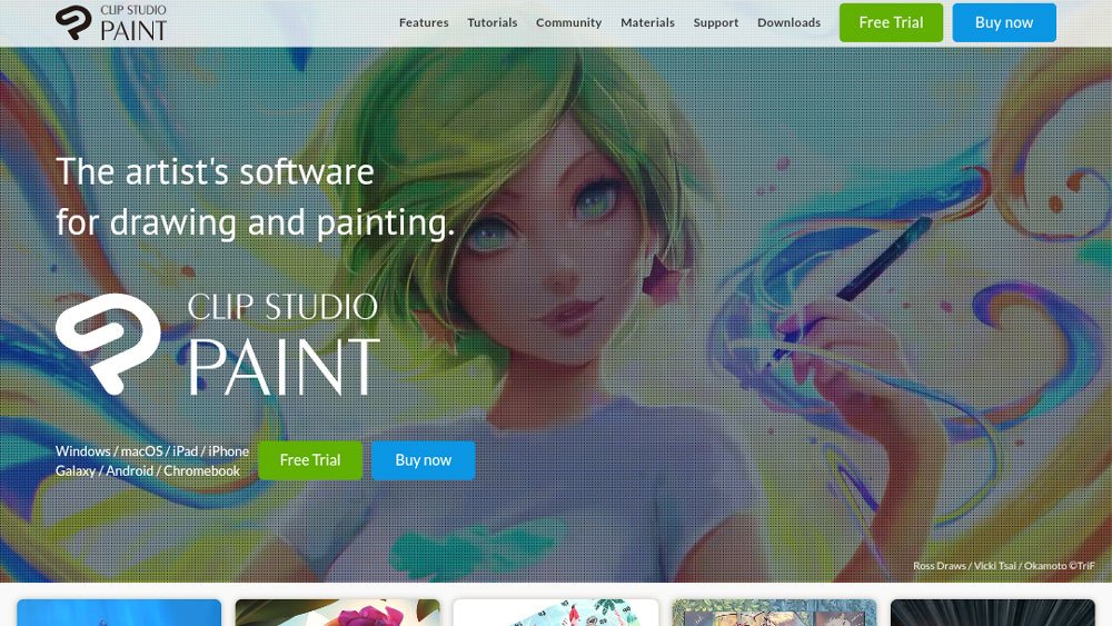 Clip Studio Paint is top-class digital art software for drawing and painting.