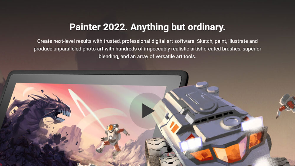 Corel Painter is one of the most popular software for digital artists to paint and draw.