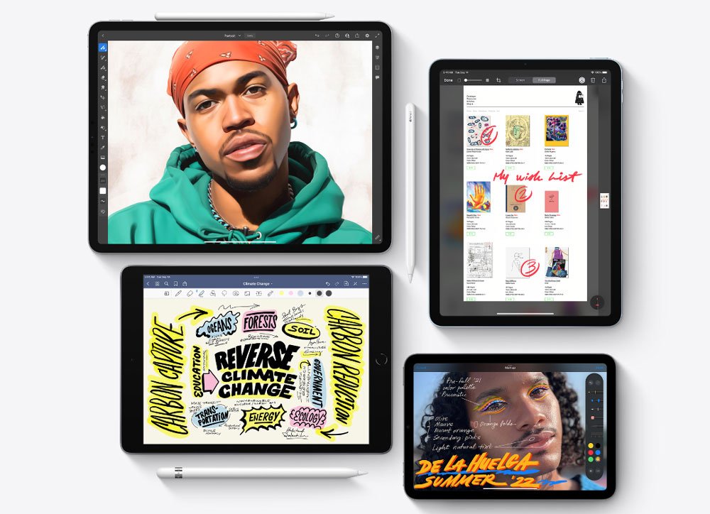 iPad Pro and Apple Pencil are tools you can use to create digital art.