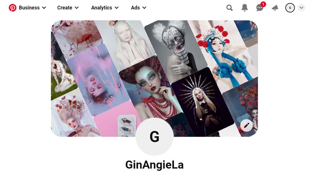 Pinterest is a visual search engine, which makes it perfect for showing artwork.