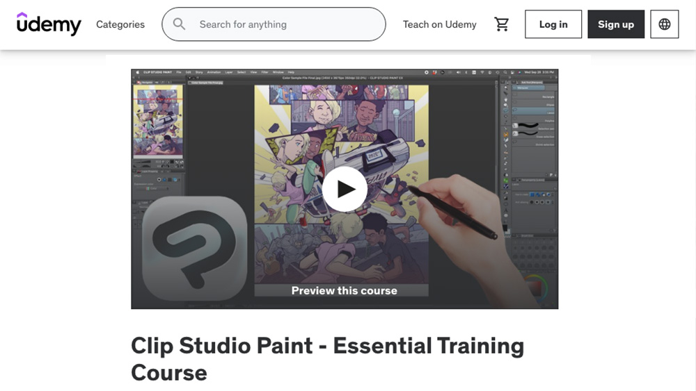 Clip Studio Paint - Essential Training Course (Udemy)