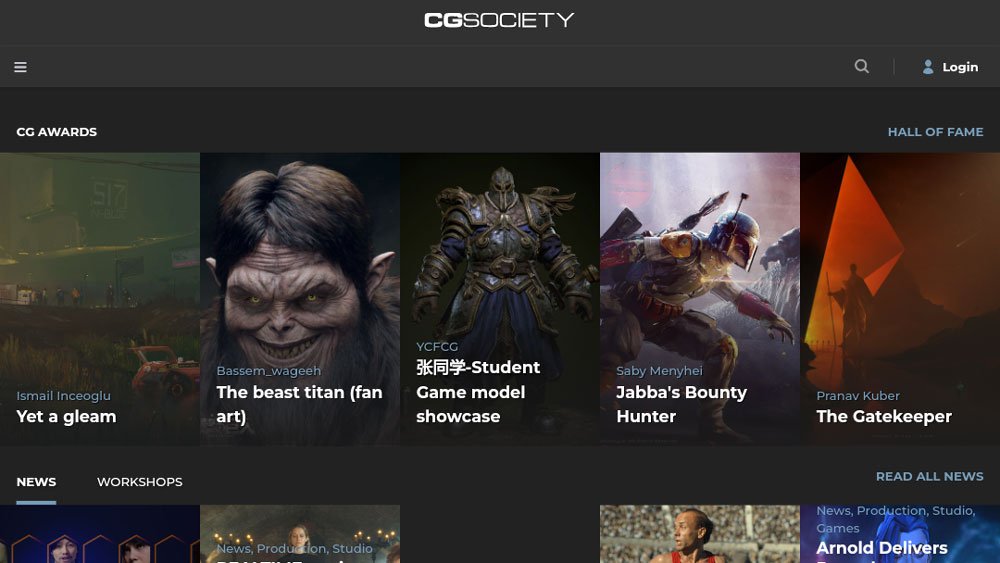 CGSociety lets you post digital art and connect with professionals in the industry.