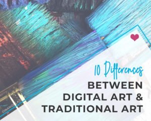 How is digital art different from traditional art?
