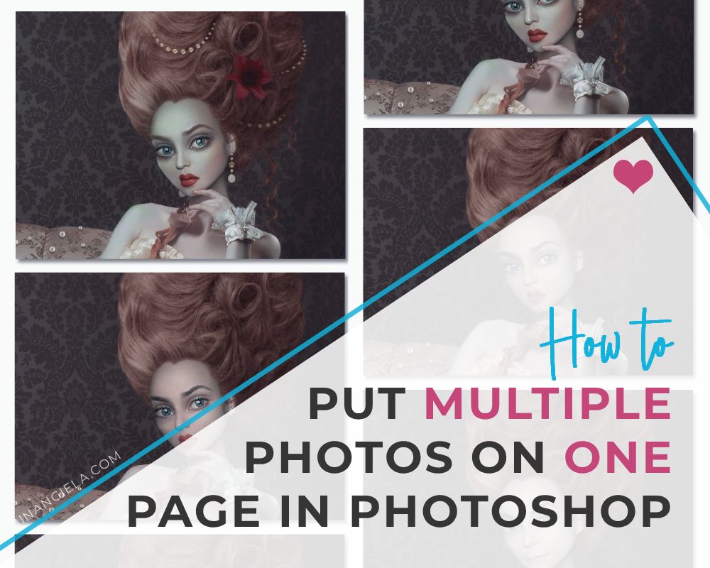 How to put multiple photos on one page in Photoshop