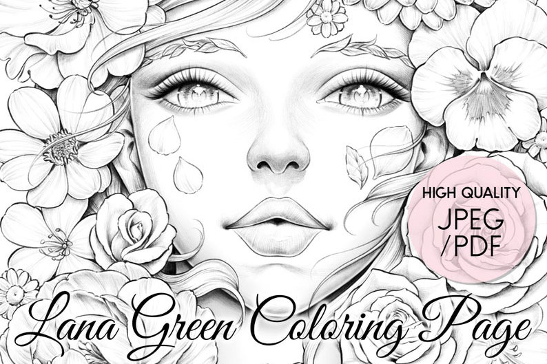 Coloring page by LanaGreenArt on Etsy