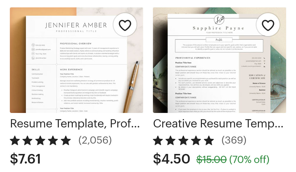 Resume templates