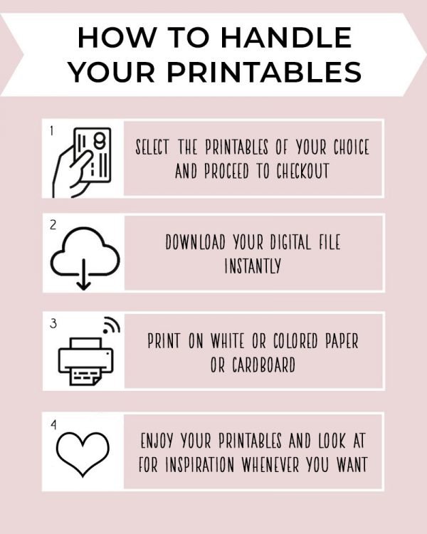 How to handle your printables
