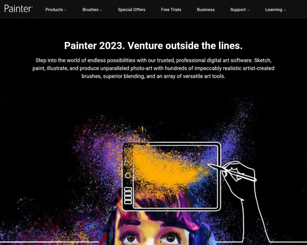 Corel Painter is one of the apps professional artists use.