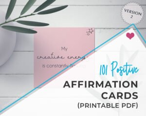 Positive affirmation cards for creatives