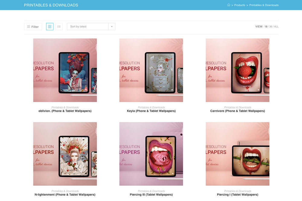 You can sell digital art on your WordPress site using WooCommerce.