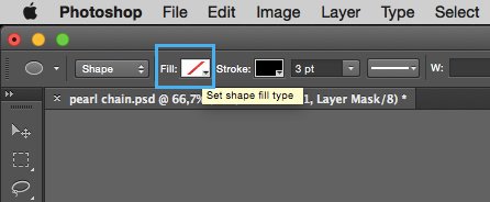 Make sure that you have selected ‘No Fill’ for Shape fill type in the top menu.