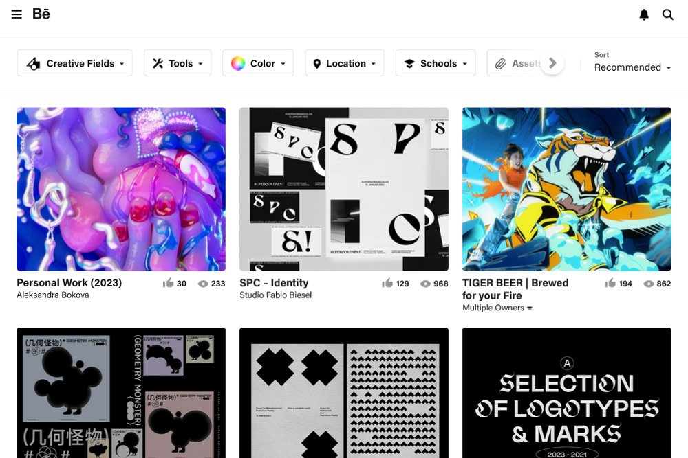 Behance is probably the second largest online art community.