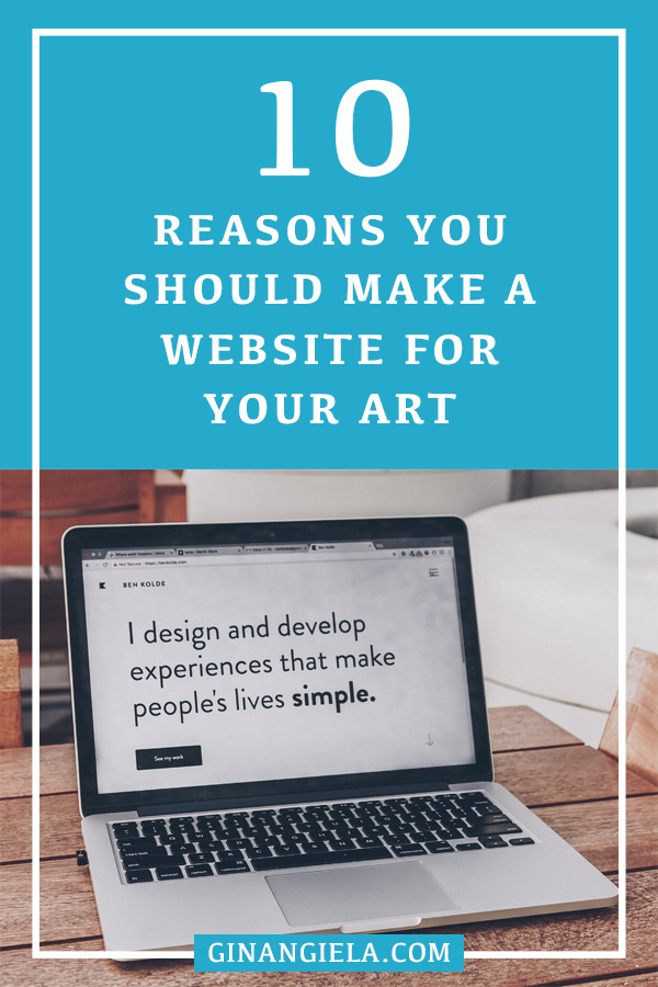 Why you should make a website for your art