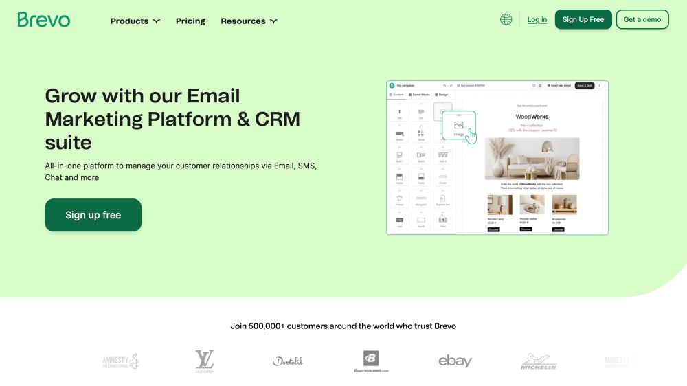 Brevo is an email marketing platform for artists