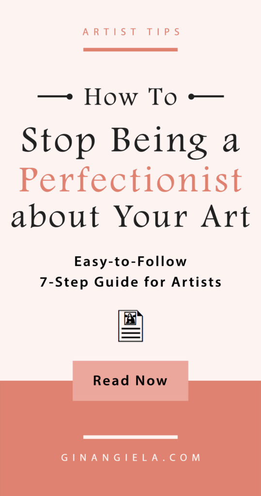 How to stop being an art perfectionist