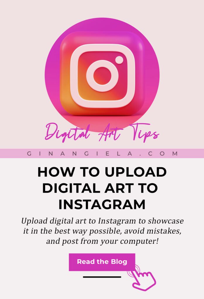 How to upload digital art to Instagram