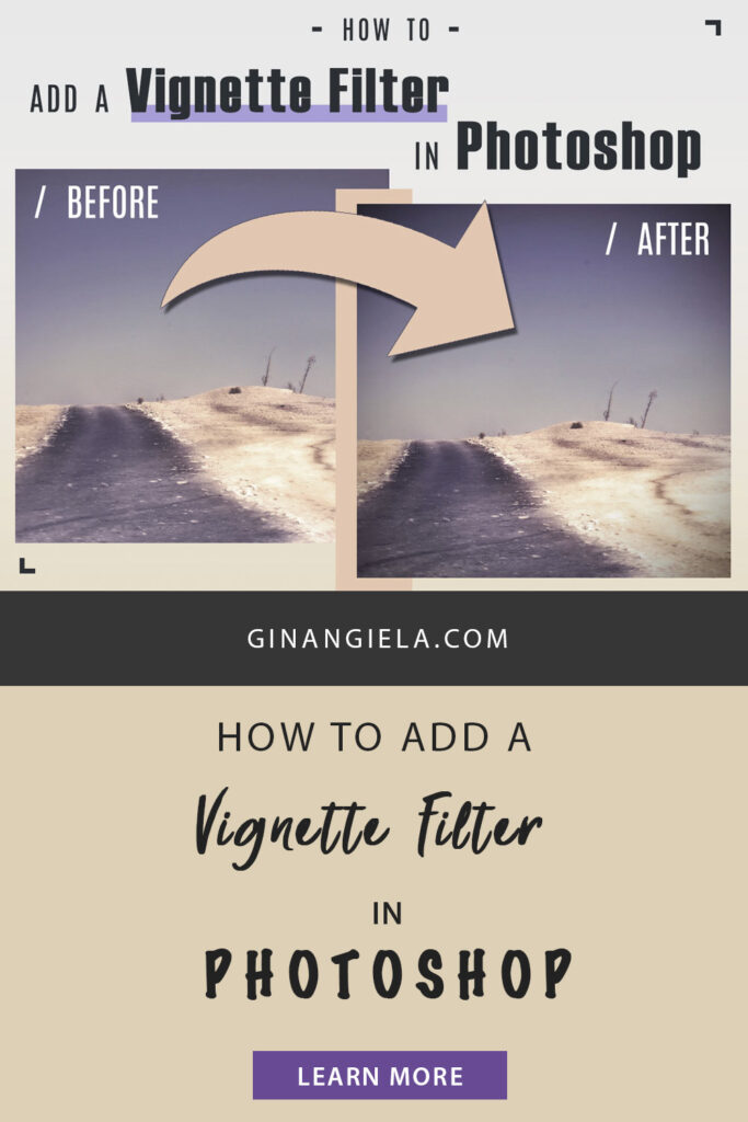 How to add a vignette filter in Photoshop