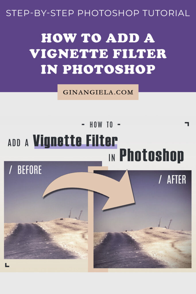 How to add a vignette filter in Photoshop