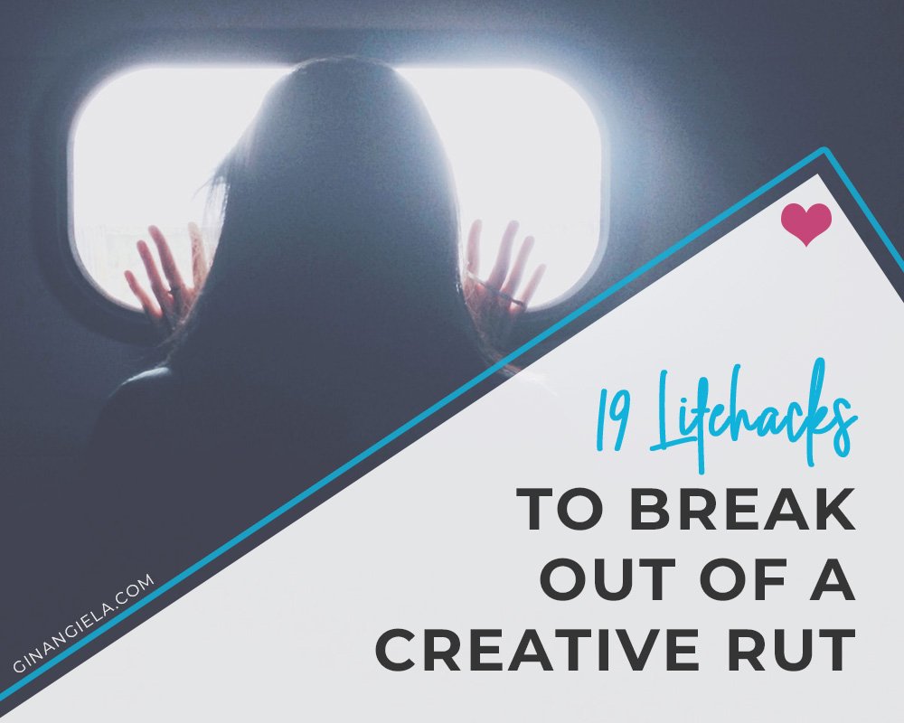How to break out of a creative rut