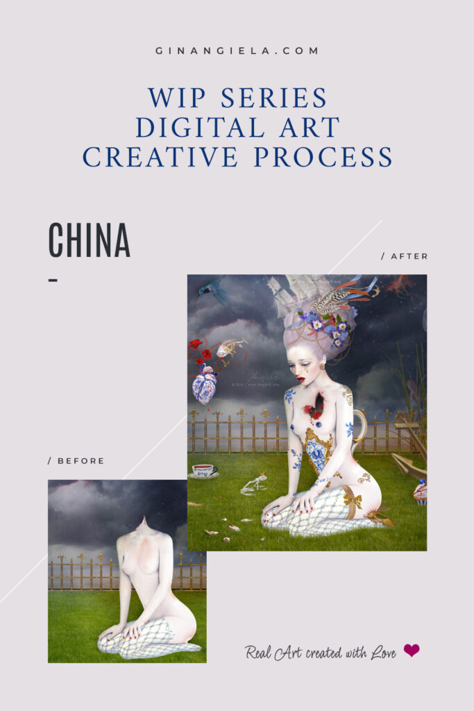 Making of 'China' - WiP Creative Process in Digital Art