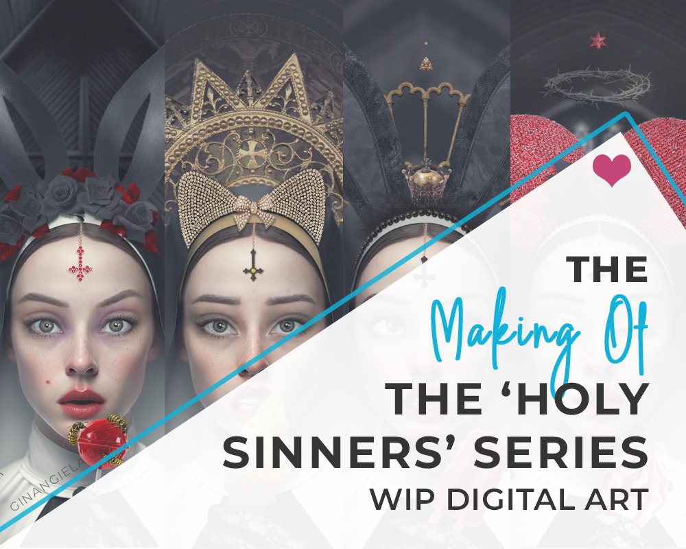 WiP Digital Art: The Making of the 'Holy Sinners' Series