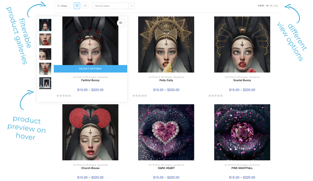 Selling art on WordPress with WooCommerce